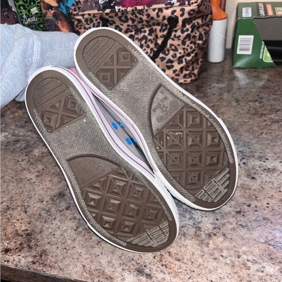 Converse All Star Shoes Gray Neon Animal Print Double Tongue Junior Size 4 - Picture 8 of 12